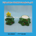 2016 christmas ornaments ceramic candle holder in santa claus shape